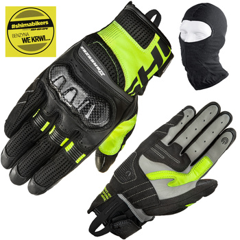 RĘKAWICE MOTOCYKLOWE | SHIMA X-BREEZE 2 FLUO | KRÓTKIE Z OCHRANIACZAMI CE