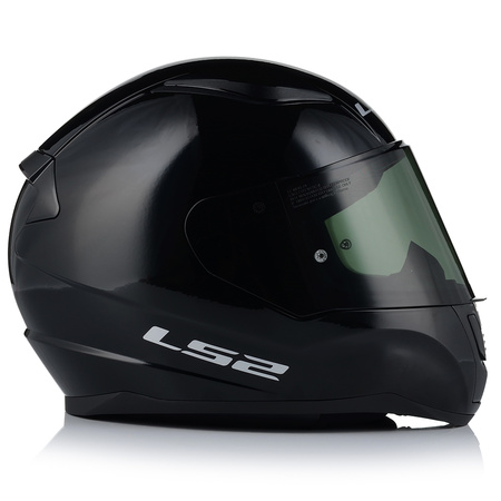 KASK MOTOCYKLOWY LS2 FF353 RAPID II CZARNY POŁYSK ECE 22.06 + CIEMNA SZYBA
