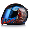 KASK MOTOCYKLOWY LS2 FF353 RAPID II ZOMBIE 06 + NIEBIESKA LUSTRZANA SZYBA