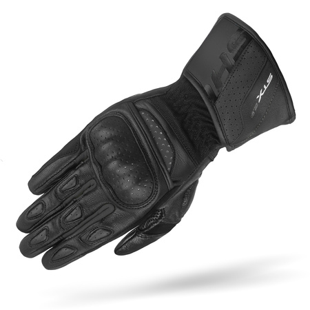 RĘKAWICE MOTOCYKLOWE | SHIMA STX 2.0 BLACK | MĘSKIE SKÓRZANE DŁUGIE +GRATIS