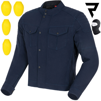 KURTKA MOTOCYKLOWA | REBELHORN HUNTER | TEKSTYLNA MĘSKA KLASYCZNA + GRATISY