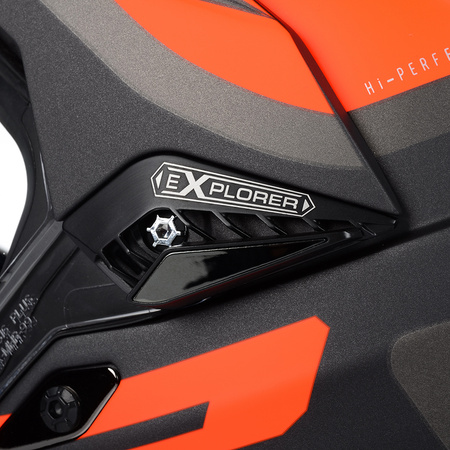 KASK MOTOCYKLOWY LS2 MX701 EXPLORER CROSS QUAD ATV + PINLOCK + BLENDA 22.06 