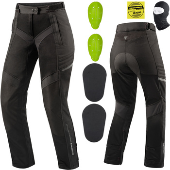 SPODNIE MOTOCYKLOWE | SHIMA JET | DAMSKIE WODOODPORNE + OCHRANIACZE GRATIS