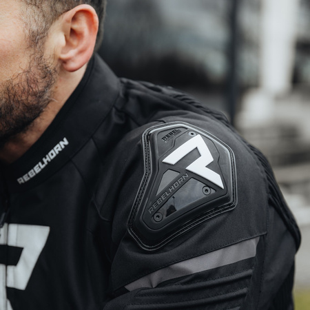 KURTKA MOTOCYKLOWA | REBELHORN VANDAL TJ | TEKSTYLNA DŁUGA MĘSKA + GRATISY