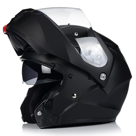 KASK MOTOCYKLOWY | HJC C91 MATT BLACK | SZCZĘKOWY SYSTEM PINLOCK + BLENDA