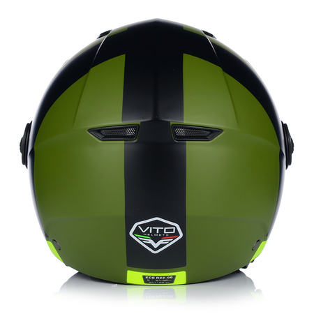 KASK MOTOCYKLOWY OTWARTY | VITO MODA RETRO MAT | SKUTER CHOPPER ECE 22.06