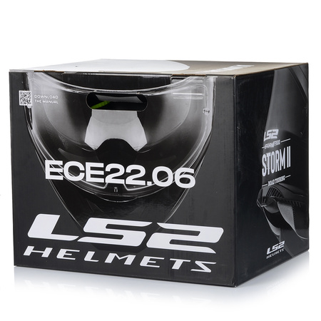 KASK MOTOCYKLOWY LS2 FF800 STORM II CZARNY MATT + ZŁOTA SZYBA LUSTRZANA