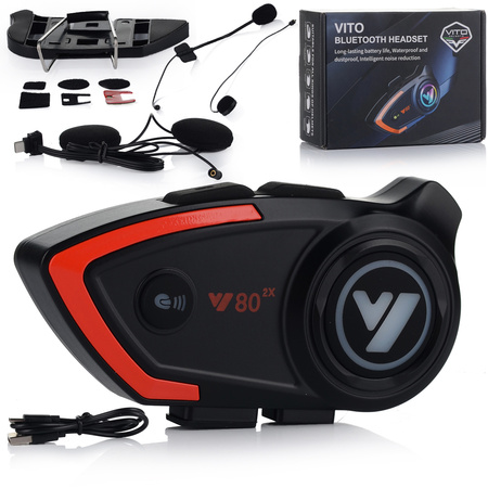 KASK MOTOCYKLOWY  LS2 MX702 PIONEER ENDURO CROSS + INTERKOM VITO BLUETOOTH