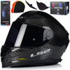 KASK MOTOCYKLOWY LS2 FF811 VECTOR II CARBON + PINLOCK + BLENDA + 2x SZYBA