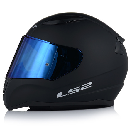 KASK MOTOCYKLOWY LS2 FF353 RAPID II CZARNY MATT ZESTAW + NIEBIESKA SZYBA 3XL
