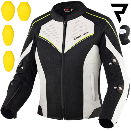 KURTKA MOTOCYKLOWA | REBELHORN HIFLOW IV | DAMSKA TEKSTYLNA WODOODPORNA + GRATISY