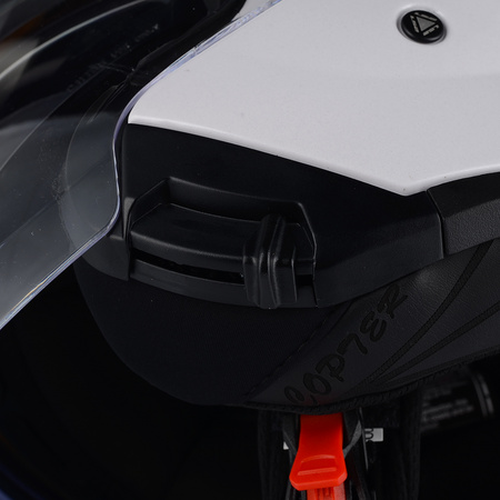 OTWARTY KASK MOTOCYKLOWY LS2 OF600 COOPTER II BIAŁY POŁYSK 22.06 + BLENDA