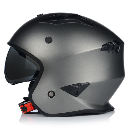 KASK MOTOCYKLOWY | VITO BRUZANO TITAN | OTWARTY + ODPINANA SZCZĘKA + BLENDA