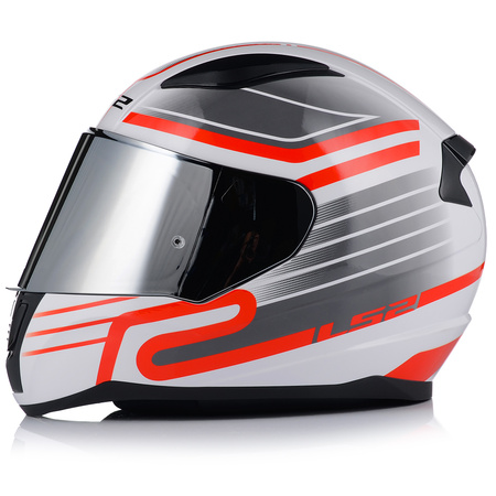 KASK MOTOCYKLOWY LS2 FF353 RAPID II CIRCUIT ECE 22.06 + LUSTRZANA SZYBA