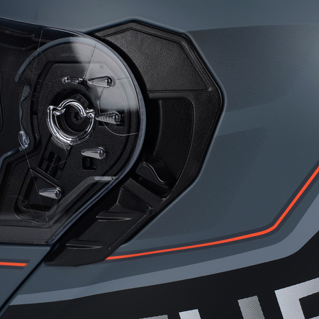 KASK MOTOCYKLOWY | VITO FURIO GREY MAT | BIAŁY SZCZĘKOWY + PINLOCK + BLENDA XL