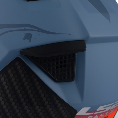 KASK MOTOCYKLOWY LS2 MX708 FAST II WASH DARK LEKKI ENDURO CROSS QUAD ATV