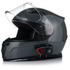 KASK MOTOCYKLOWY | VITO DUOMO | SZARY POŁYSK + INTERKOM VITO BLUETOOTH