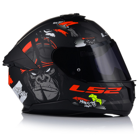 KASK MOTOCYKLOWY LS2 FF808 STREAM II MONKEY BLENDA + MOCNO CIEMNA SZYBA