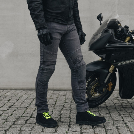 SPODNIE MOTOCYKLOWE | OZONE RUSH WASHED | MĘSKIE JEANSY ARAMIDOWE + GRATIS