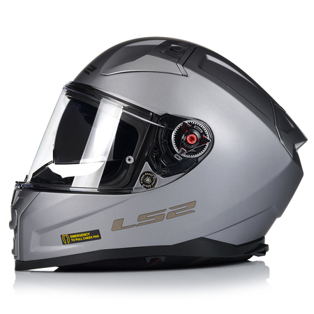 KASK MOTOCYKLOWY LS2 FF811 VECTOR II WŁÓKNO SZKLANE + PINLOCK + BLENDA