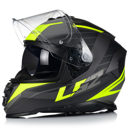 KASK MOTOCYKLOWY LS2 FF800 STORM II NERVE + PINLOCK + BLENDA ECER 22.06