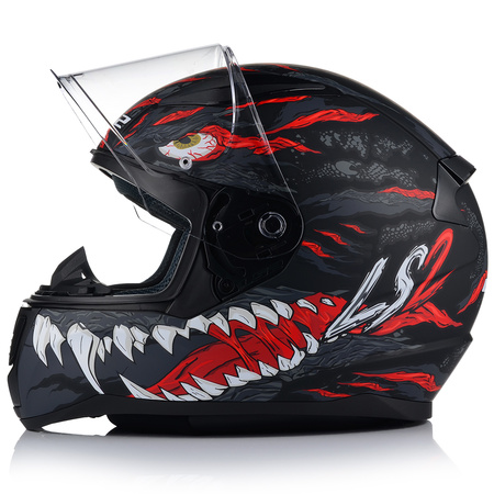 KASK MOTOCYKLOWY LS2 FF353 RAPID II KAIJU MATOWY SYSTEM PINLOCK ECER 22.06