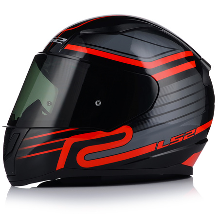 KASK MOTOCYKLOWY LS2 FF353 RAPID II CIRCUIT ECE 22.06 + PRZYCIEMNIANA SZYBA