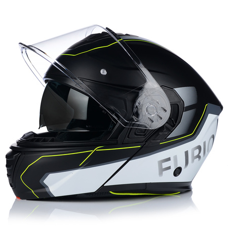 KASK MOTOCYKLOWY | VITO FURIO FLUO MAT | SZCZĘKOWY SYSTEM PINLOCK + BLENDA