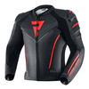 KURTKA MOTOCYKLOWA | REBELHORN FIGHTER BLACK | MĘSKA SKÓRZANA SPORT + GRATIS