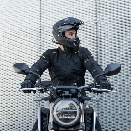 KURTKA MOTOCYKLOWA | REBELHORN HIFLOW IV | TEKSTYLNA WODOODPORNA + GRATISY