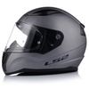 KASK MOTOCYKLOWY LS2 FF353 RAPID II SZARY MAT ECE 22.06 + ZŁOTA SZYBA