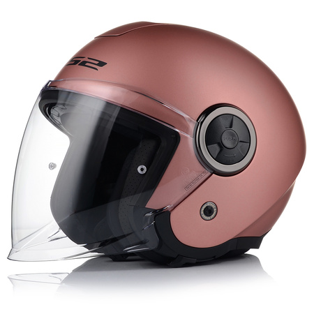 OTWARTY KASK MOTOCYKLOWY LS2 OF620 DAMSKI RÓŻOWY ŚLICZNY 22.06 + BLENDA