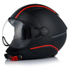 KASK MOTOCYKLOWY OTWARTY VITO LAVORI BLACK/RED XXL
