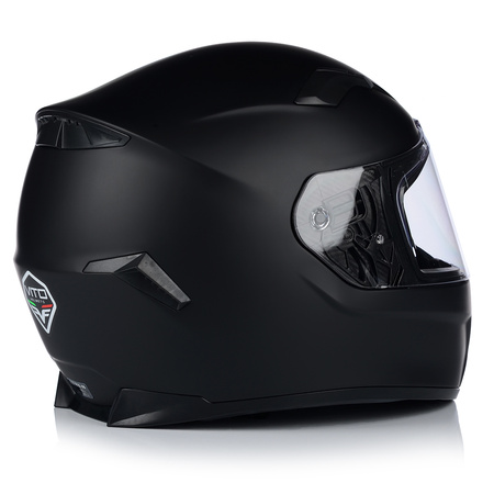 KASK MOTOCYKLOWY | VITO DUOMO MATT BLACK | INTEGRALNY CZARNY MATT
