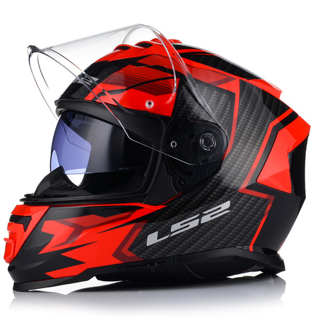 KASK MOTOCYKLOWY LS2 FF800 STORM II TRACKER + PINLOCK + BLENDA ECER 22.06