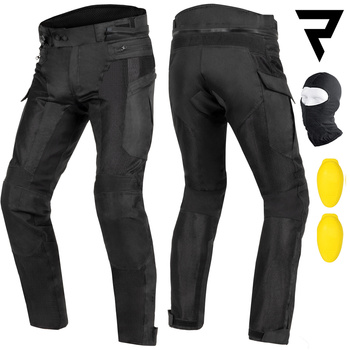 SPODNIE MOTOCYKLOWE| REBELHORN SCANDAL II | TEKSTYLNE MESH REGULAR + GRATISY