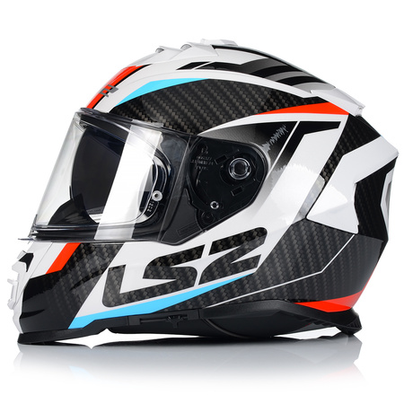 KASK MOTOCYKLOWY LS2 FF800 STORM II RACER + PINLOCK + BLENDA ECER 22.06