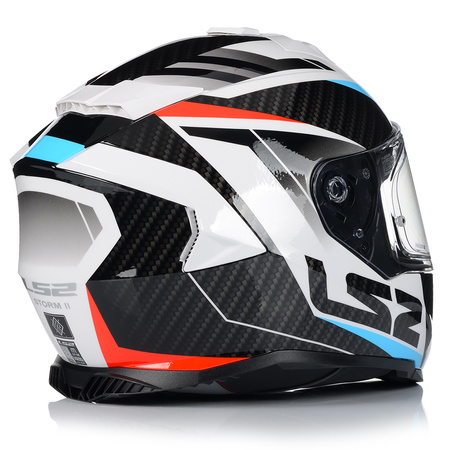 KASK MOTOCYKLOWY LS2 FF800 STORM II RACER + PINLOCK + BLENDA ECER 22.06