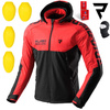 KURTKA MOTOCYKLOWA | REBELHORN SLASH RED | TEKSTYLNA WODOODPORNA + GRATISY