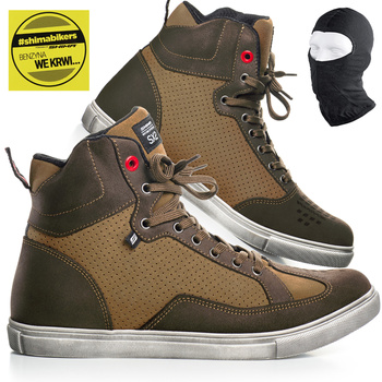 BUTY MOTOCYKLOWE | SHIMA SX-2 BROWN | KRÓTKIE MĘSKIE TRAMPKI + GRATISY