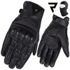 RĘKAWICE MOTOCYKLOWE | REBELHORN THUG II BLK | MĘSKIE WENTYLOWANE + GRATISY