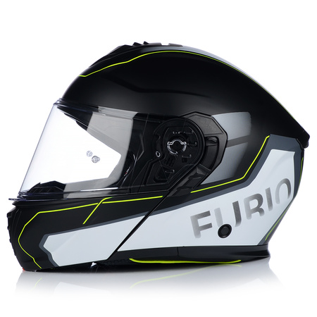 KASK MOTOCYKLOWY | VITO FURIO FLUO MAT | SZCZĘKOWY SYSTEM PINLOCK + BLENDA
