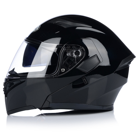 SZCZĘKOWY KASK MOTOCYKLOWY FLIP UP PODNOSZONA SZCZĘKA ECER 22.06 + BLENDA