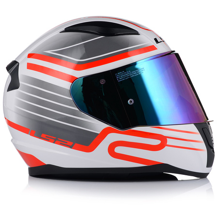KASK MOTOCYKLOWY LS2 FF353 RAPID II CIRCUIT ECE 22.06 + TĘCZOWA SZYBA