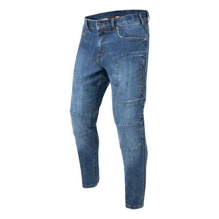 SPODNIE MOTOCYKLOWE | REBELHORN RAGE II | JEANSY MĘSKIE TAPERED + GRATISY