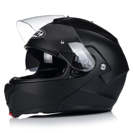 KASK MOTOCYKLOWY | HJC C91 MATT BLACK | SZCZĘKOWY SYSTEM PINLOCK + BLENDA