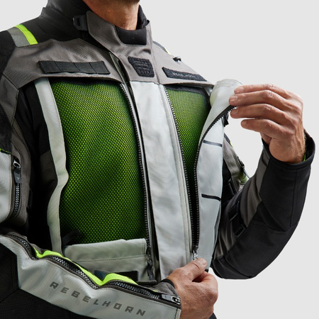 KURTKA MOTOCYKLOWA | REBELHORN CUBBY V | DŁUGA WODOODPORNA MĘSKA + GRATISY