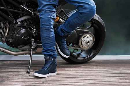BUTY MOTOCYKLOWE | SHIMA SX-2 EVO BLUE | KRÓTKIE MĘSKIE TRAMPKI + GRATISY