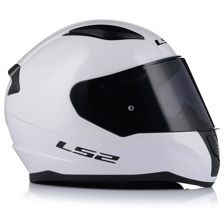 KASK MOTOCYKLOWY LS2 FF353 RAPID II BIAŁY POŁYSK ECE 22.06 + CIEMNA SZYBA