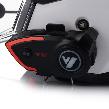 OTWARTY KASK MOTOCYKLOWY LS2 OF616 II BIAŁY POŁYSK + INTERKOM BLUETOOTH